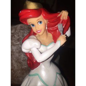 Vintage Little Mermaid ARIEL Plastic Piggy Bank Walt Disney World